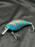 Blue Tiger Stripe 1.5 Square Bill