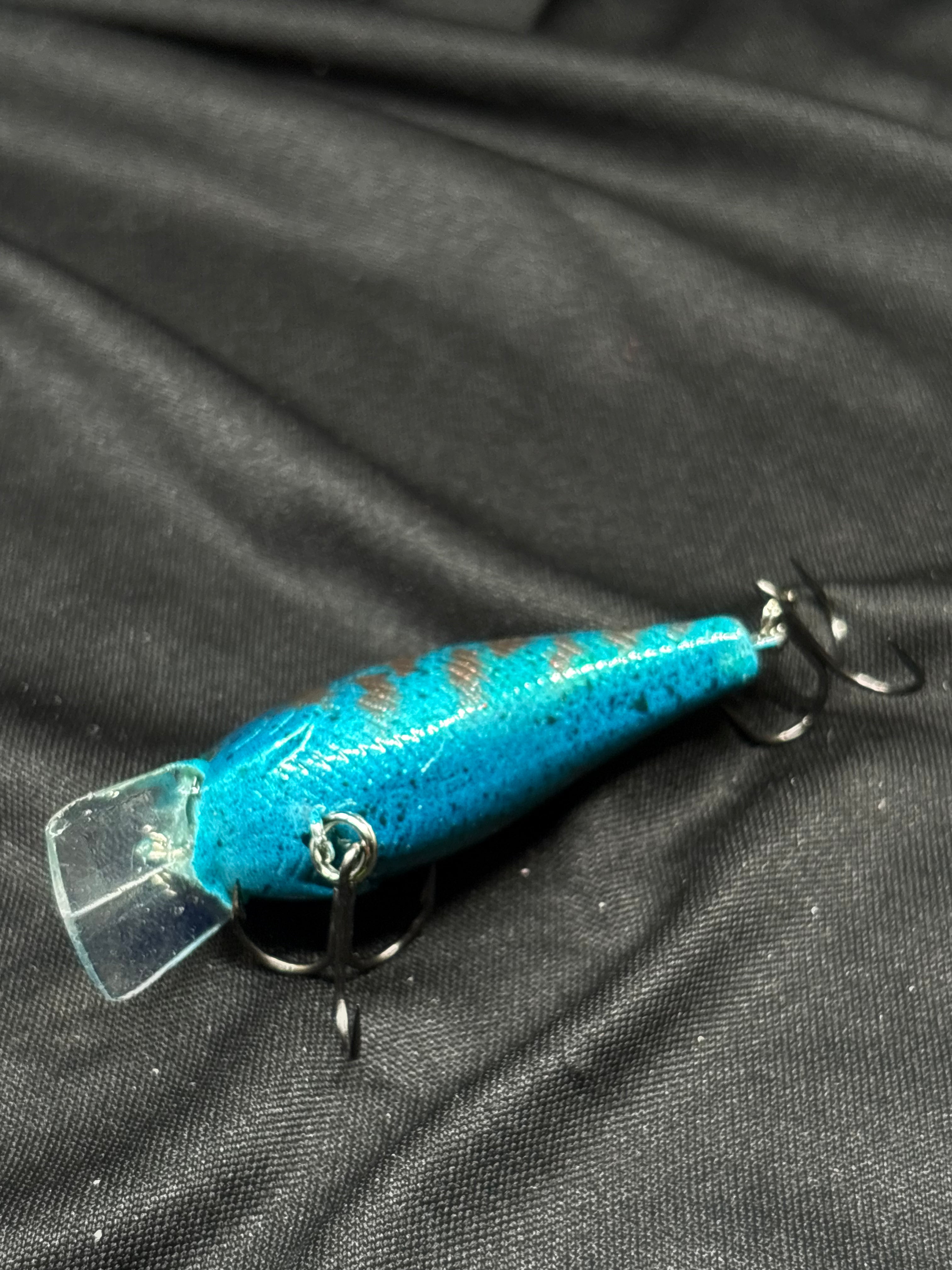 Blue Tiger Stripe 1.5 Square Bill