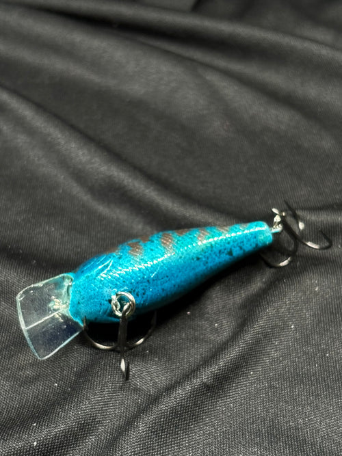 Blue Tiger Stripe 1.5 Square Bill